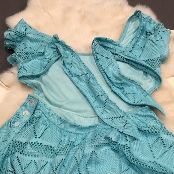 SBO Romper - Tiffany Blue Aztec Bohemian 💗 - Picture 9 of 11